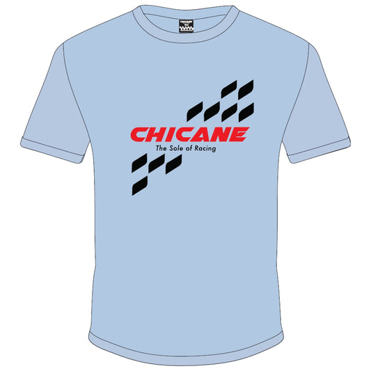 Chicane Mens Checker T-Shirt - Baby Blue
