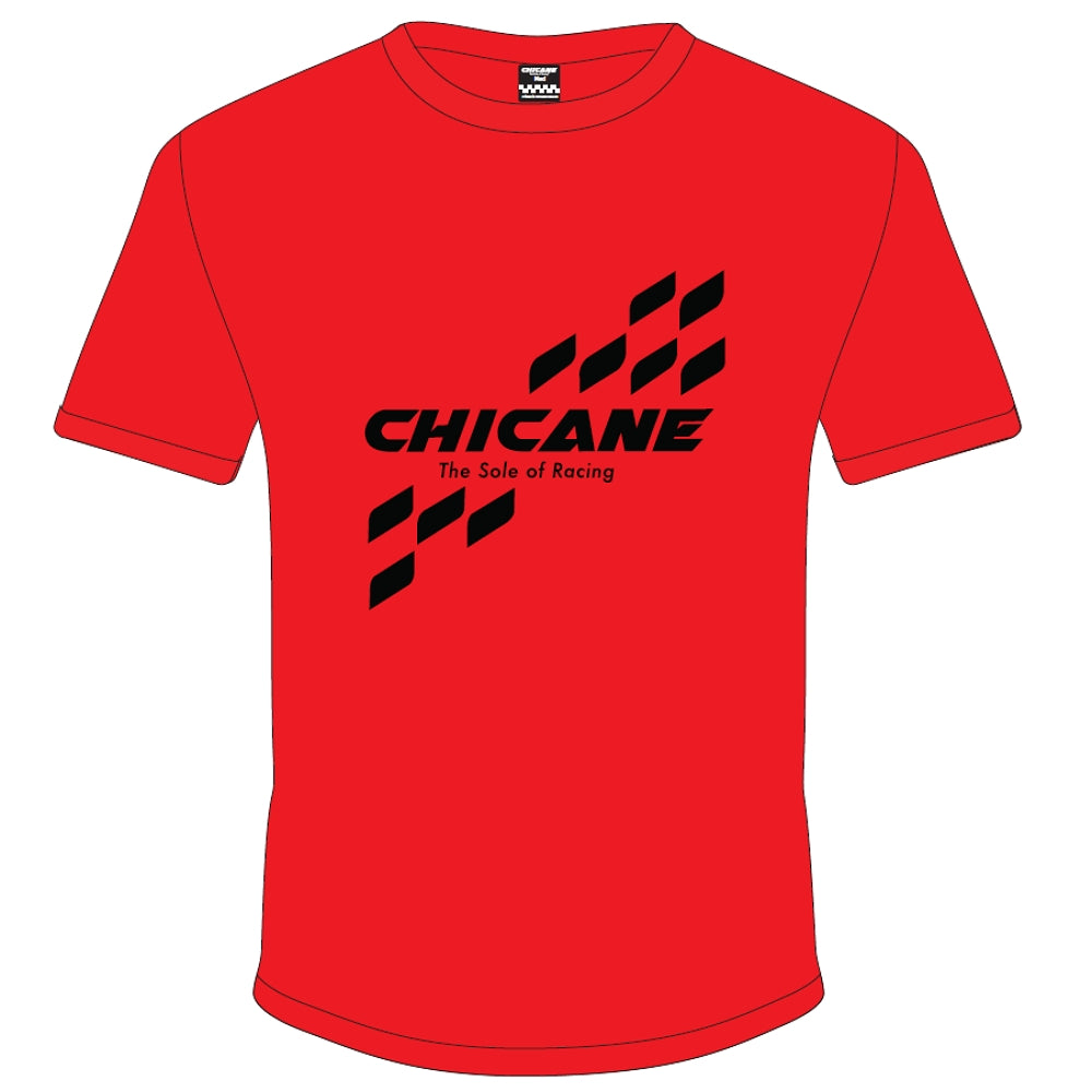Chicane Mens Checker T-Shirt - Red